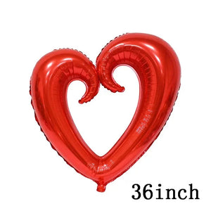 Love Heart Bear Foil Balloons