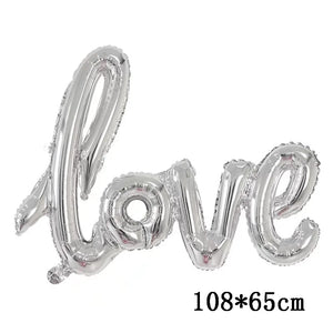 Love Heart Bear Foil Balloons