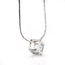 Magic Cube & Cone Dazzling Crystal Pendant Necklace