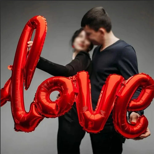 Love Heart Bear Foil Balloons