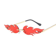 Fashion Rimless Trendy Fire Flame Shades