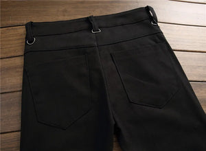 Ripped Embroidered Skinny Jeans No Stretch