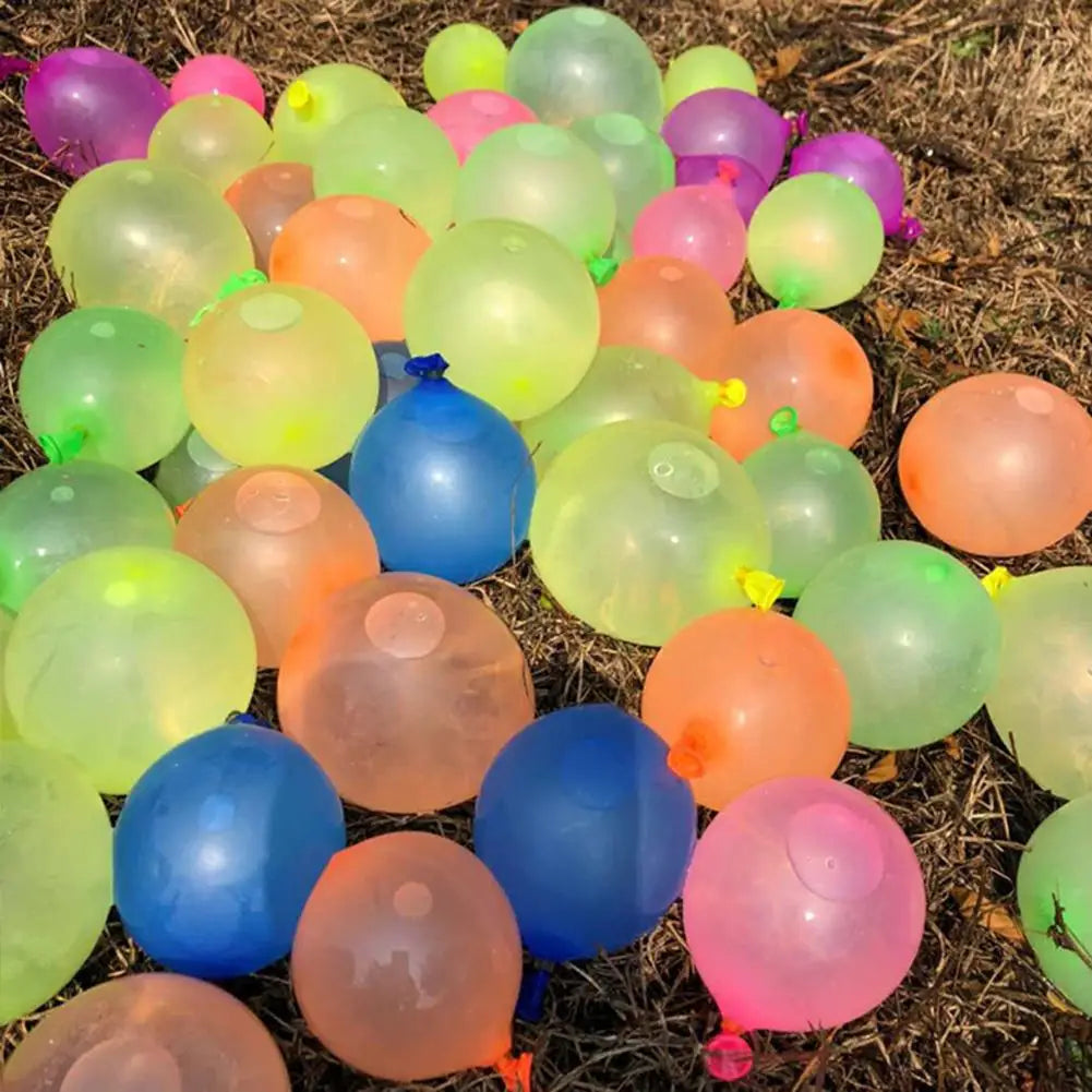 111pcs Multicolor Latex Filling Water Balloons