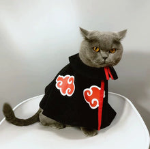 Naruto Organization Cat Red Cloud Cloak