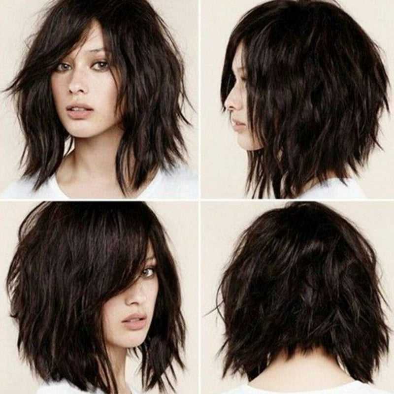 Colorful Short Straight Hair Wig