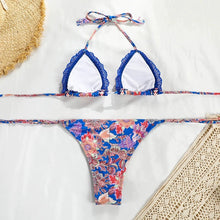 Two-Piece Lace-up Stitching Bikini