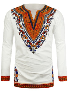 Colorful Print National Style  Dashiki