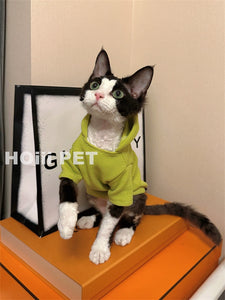 Hoiii Original Fashion Warm Waffle Lint-Free Cat Sweater