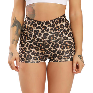 High Waist Printed Shorts