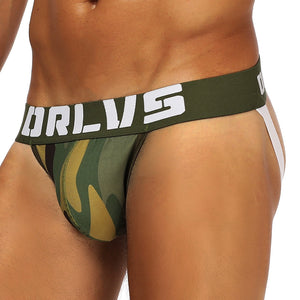 Camouflage Low-Waist Jock Strap