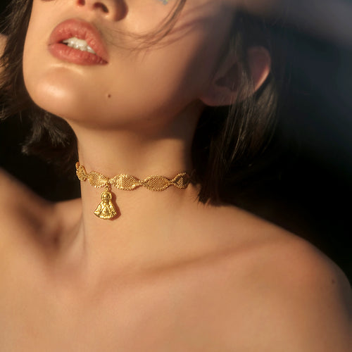 Original Exclusive Retro Gold Metal Choker