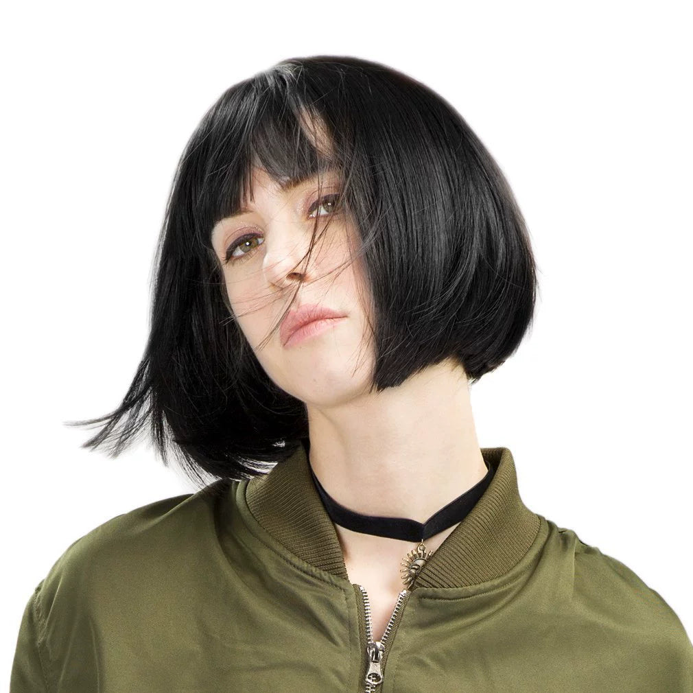 Colorful Short Straight Hair Wig
