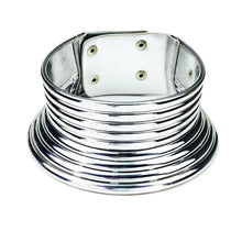 Exaggerated Metal Choker Necklace and Bracelet