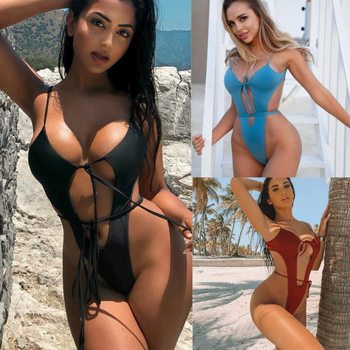 One-Piece Shoulder Strap Bikini
