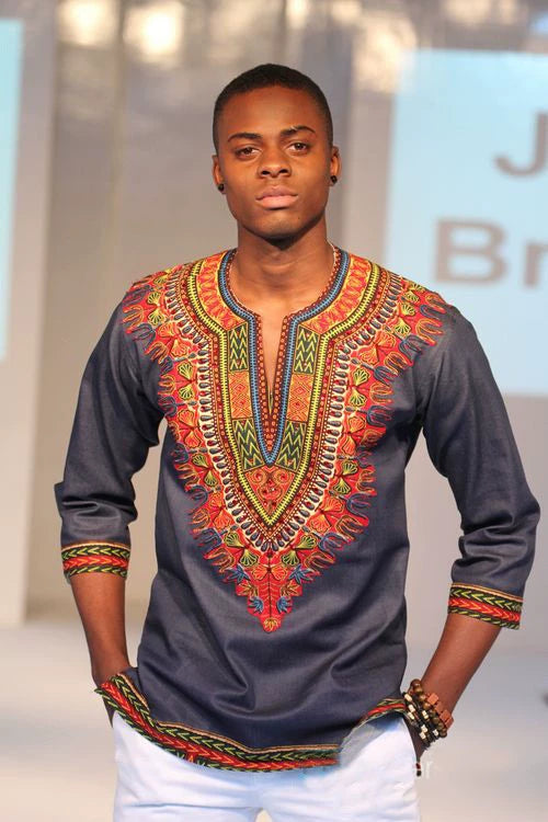 Colorful Print National Style  Dashiki