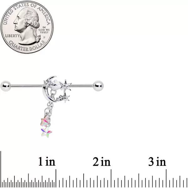 Moon XINGX Titanium Steel Personality Anti-Allergy Auricular Needle