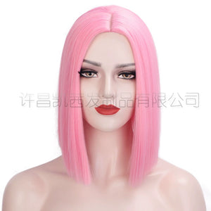Colorful Short Straight Hair Wig