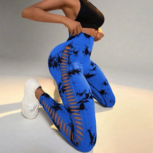 Cutout Hip Raise High Waist Leggings