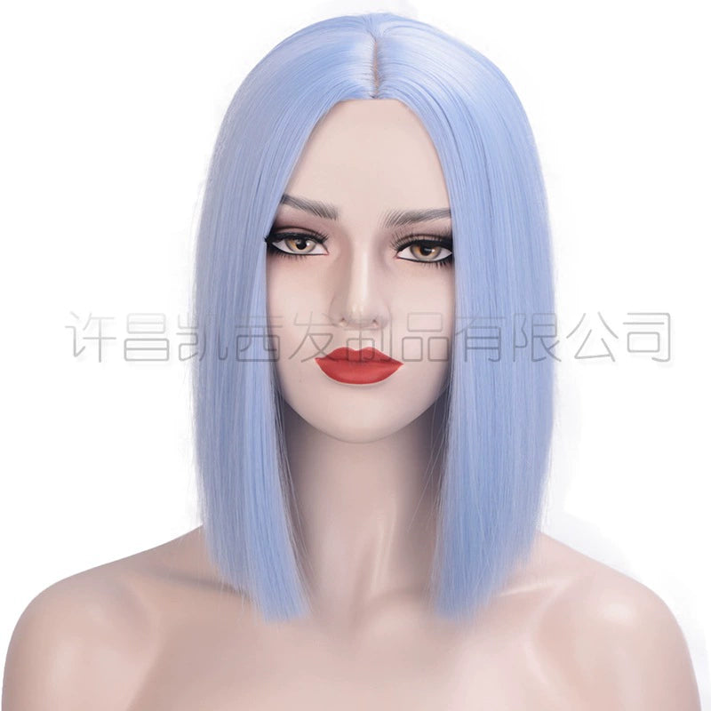 Colorful Short Straight Hair Wig