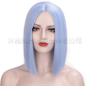 Colorful Short Straight Hair Wig
