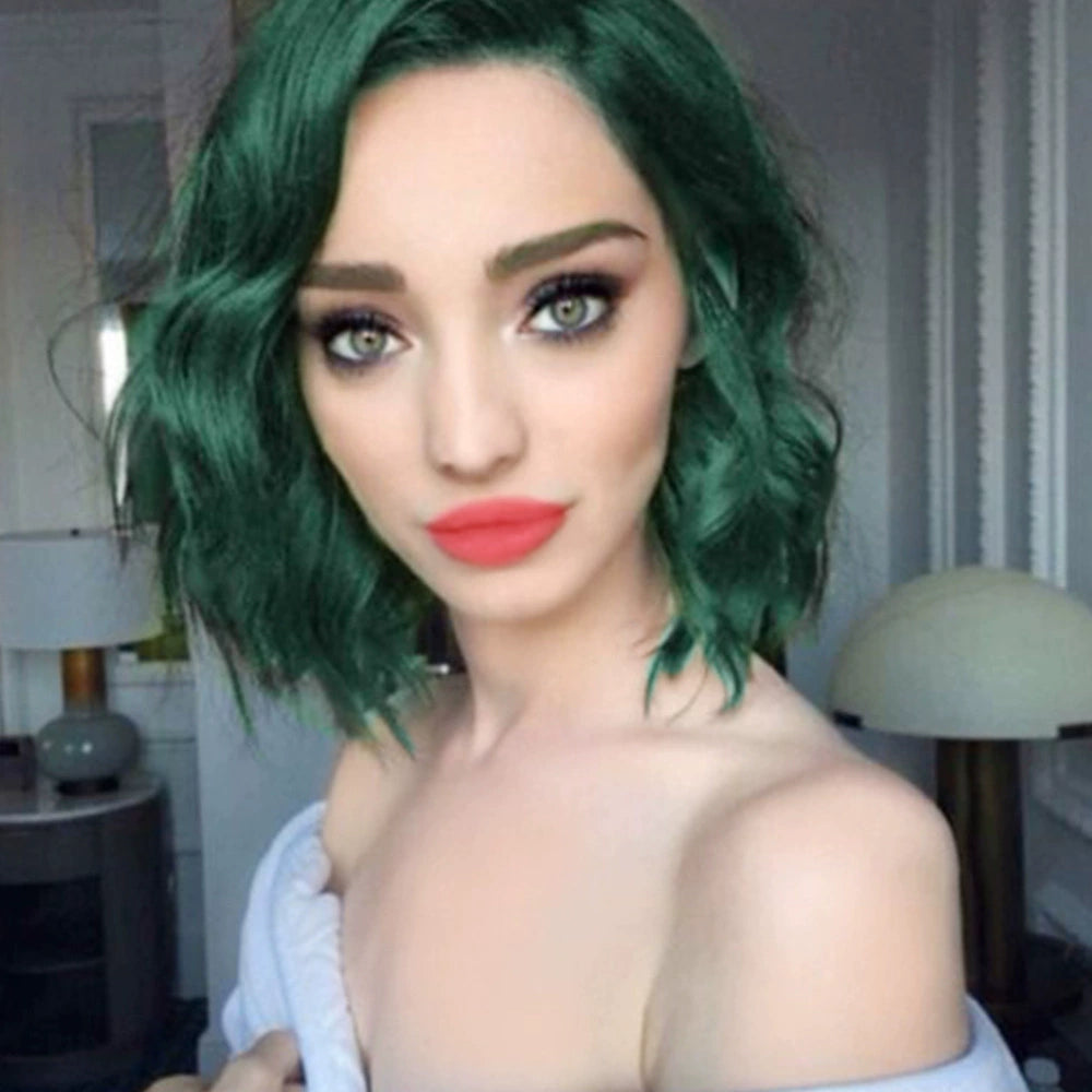 Colorful Short Straight Hair Wig