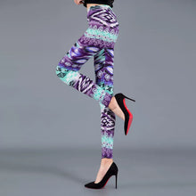 Black and White Rhombus Print Leggings