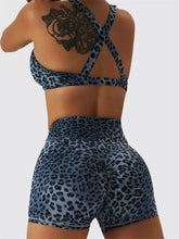 Cross-Border Leopard Print Quick-Dry Fitness Shorts