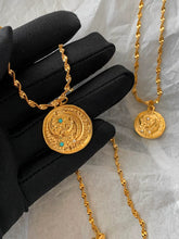 Turquoise Star Moon Coin Necklace