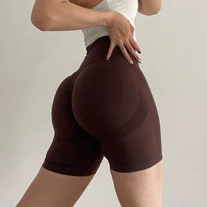 Hip Raise High Waist Belly Contracting Running Training Shorts