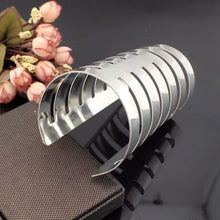 Exaggerated Metal Choker Necklace and Bracelet