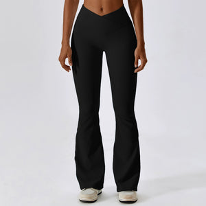 High Waist Bell-Bottom Quick-Drying Athletic Pants