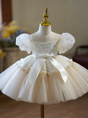 Puffed Short-sleeve Princess Dress