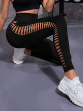 Cutout Hip Raise High Waist Leggings