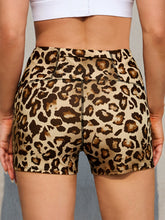 Leopard Print Print High Waist Swimming Trunks