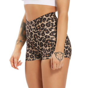 High Waist Printed Shorts