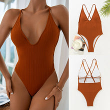 Pure Color One-Piece One-Piece Bikini