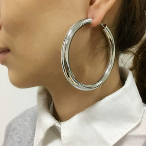 Exaggerated Metal Choker Necklace and Bracelet