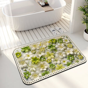 Fresh Little Daisy Quick-Drying Soft Absorbent Bathroom Mat