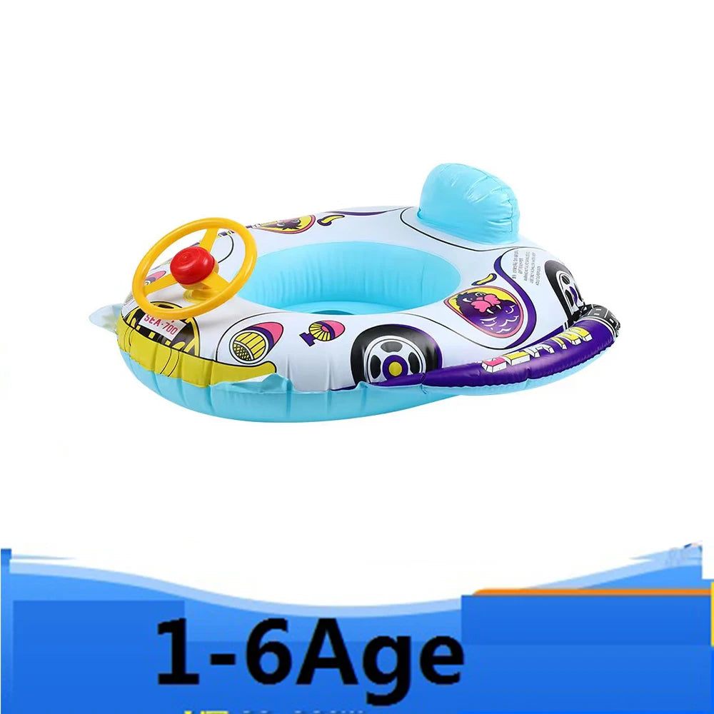 Inflatable Flamingo Kids Swimming Ring