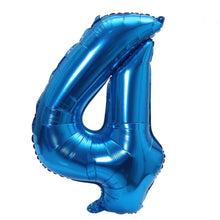 32inch Rainbow Gradient Number Foil Balloons