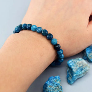 Reiki Apatite Natural Stone Blood Circulation Beads