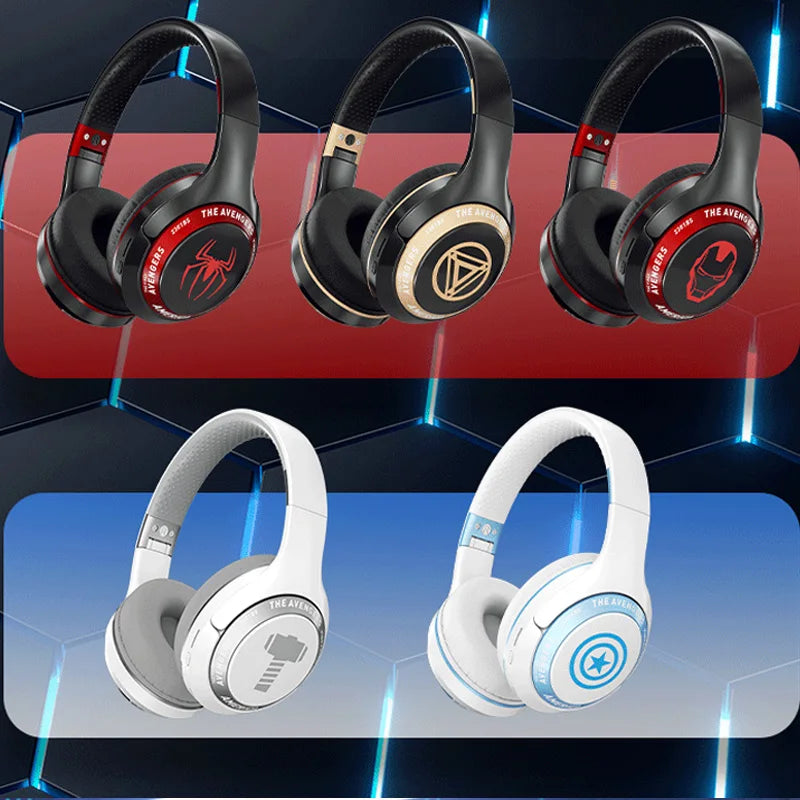 Super Hero Design Bluetooth Foldable Wireless Headphones Noise Cancellation