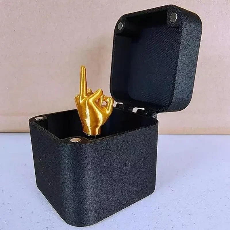 Middle Finger In Box Christmas Box Prank Gift