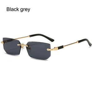 UV400 Rimless Rectangle Sunglasses