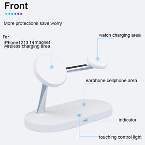 3 in 1 Wireless Charger Stand For iPhone & Apple Watch & Airpods