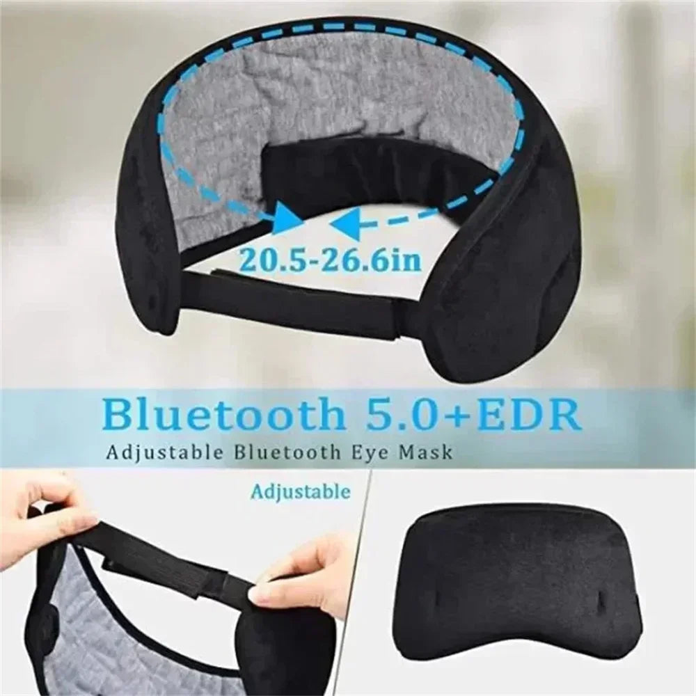 Bluetooth Headband Elastic Wireless Eye Mask Blackout Noise Cancellation