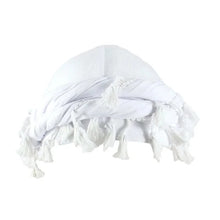 Burr Trim Twisted Tail Fringe Cotton Bandana Hat