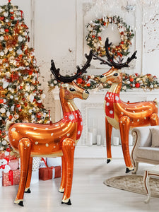 1/2pcs Standing Christmas Elk Balloons