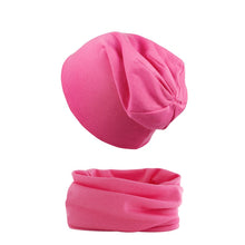 2pcs Soft Elastic Beanie Hat and Scarf Set