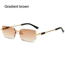 UV400 Rimless Rectangle Sunglasses